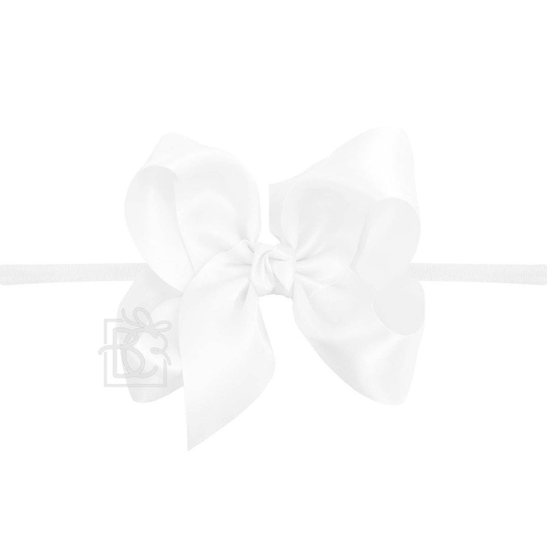 1/4" PANTYHOSE HEADBAND W/SATIN BOW