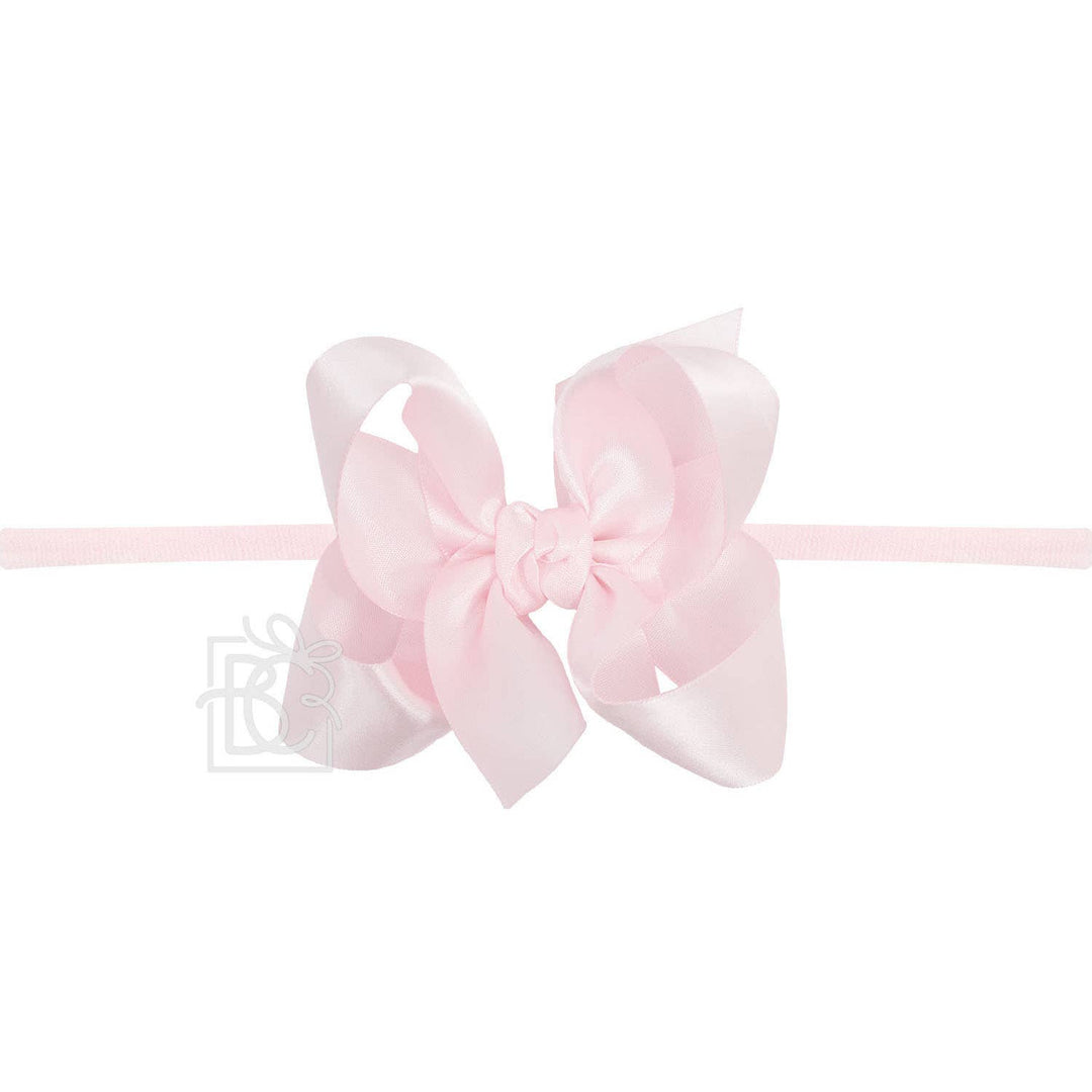 1/4" PANTYHOSE HEADBAND W/SATIN BOW