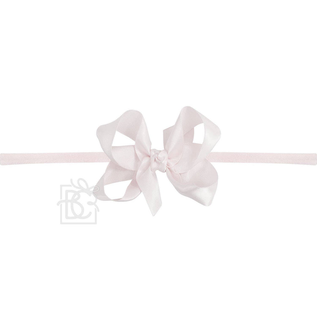 1/4" PANTYHOSE HEADBAND W/SATIN BOW