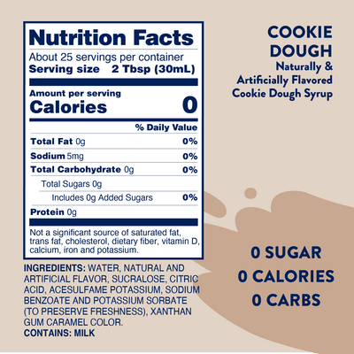 Sugar Free Cookie Dough Syrup