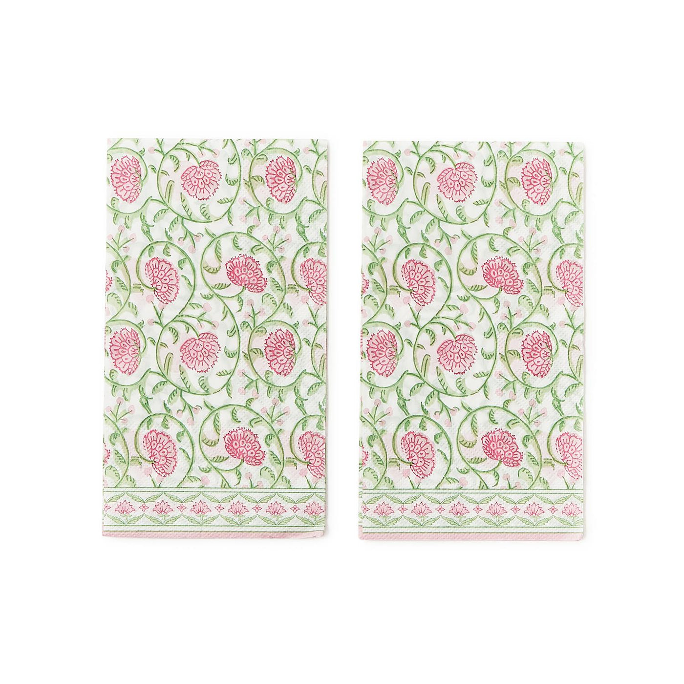 Floral Block Print 3-Ply Paper Dinner Napkin