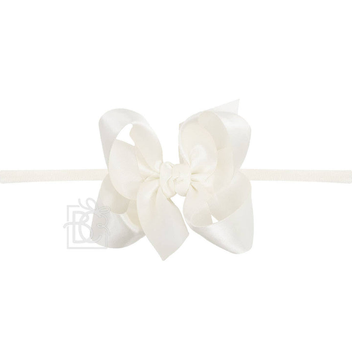 1/4" PANTYHOSE HEADBAND W/SATIN BOW