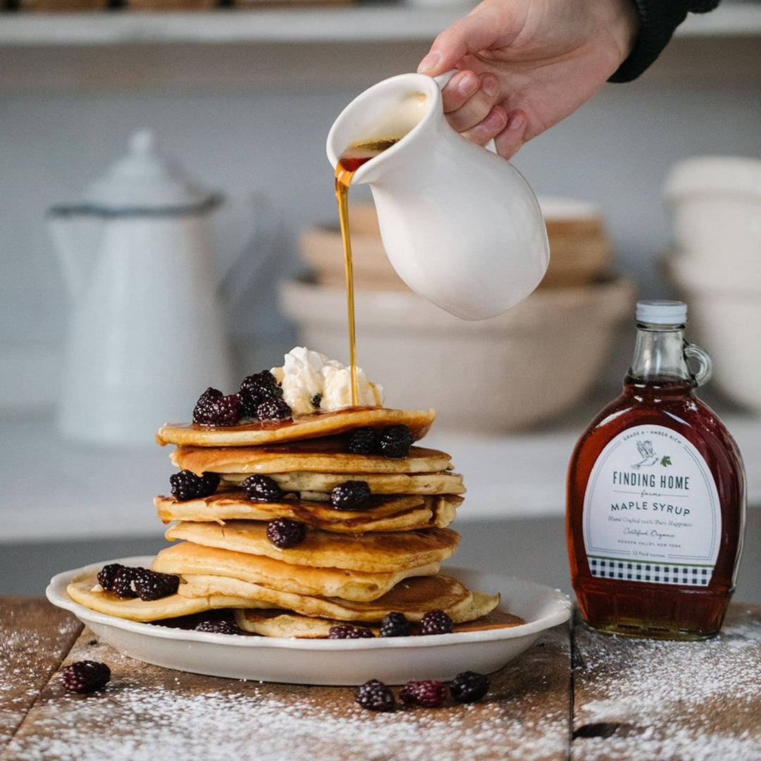 100% Pure Organic Maple Syrup - 12 oz Decorative Glass