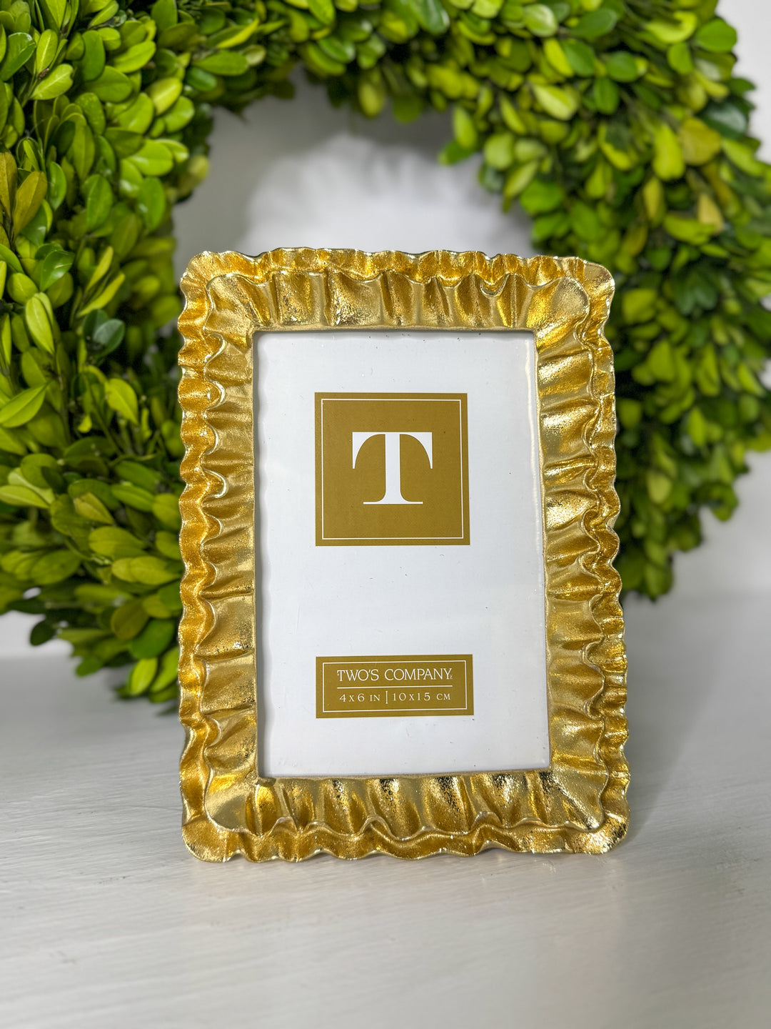 Gold Bumpy Frame Gold Ruffles Photo Frame – Adorned Grace