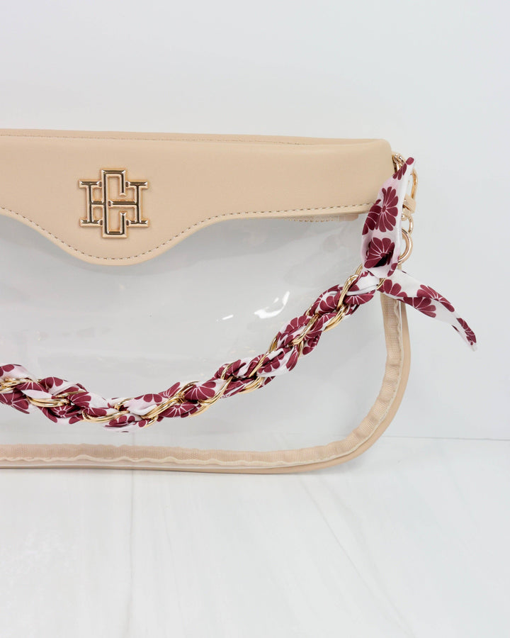 Serafina Scarf Purse Chain Mrn Floral