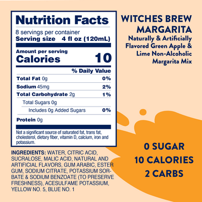 Witches Brew Green Apple Margarita - Sugar Free Mixer LTO