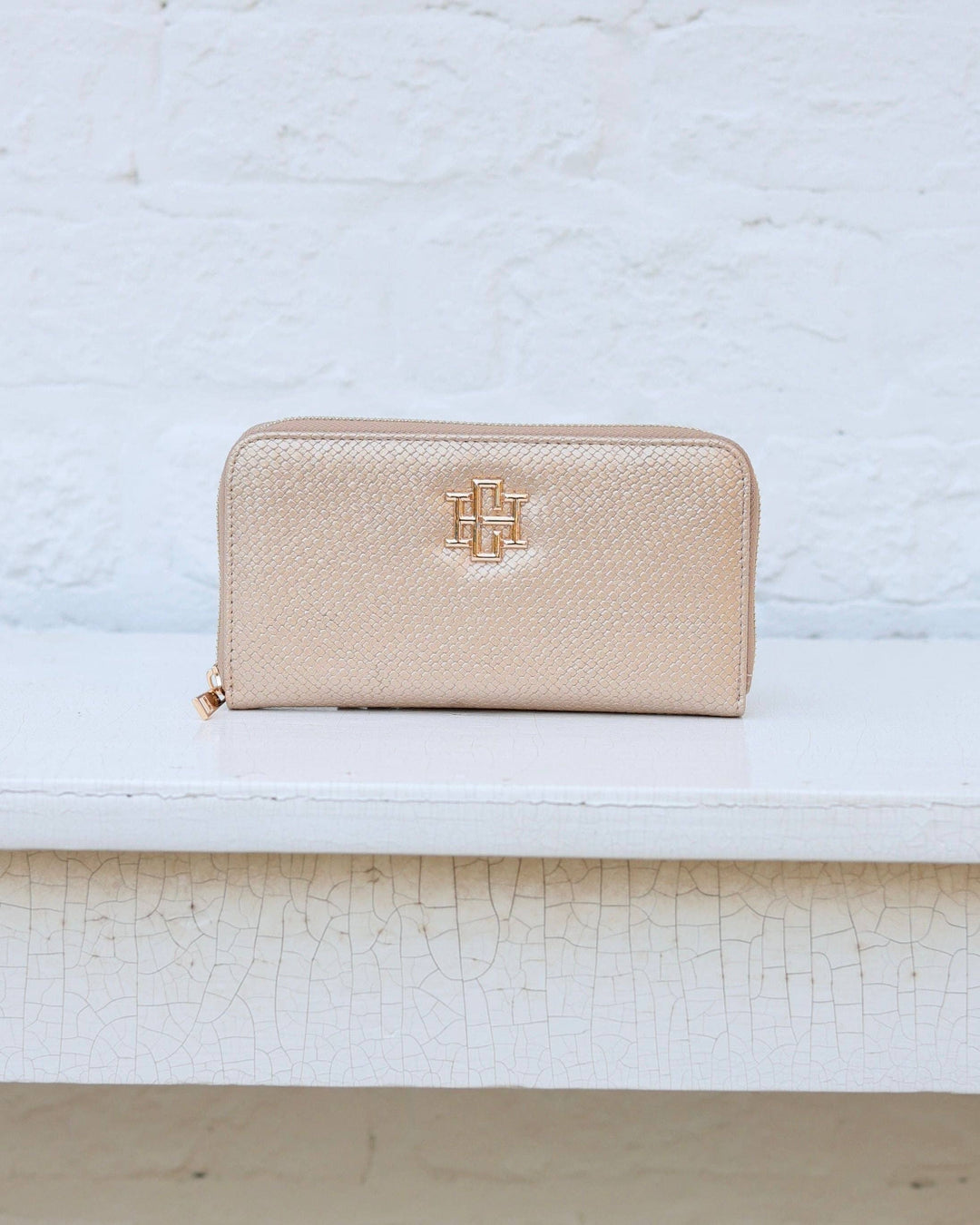 Penelope Wallet Woven Gold