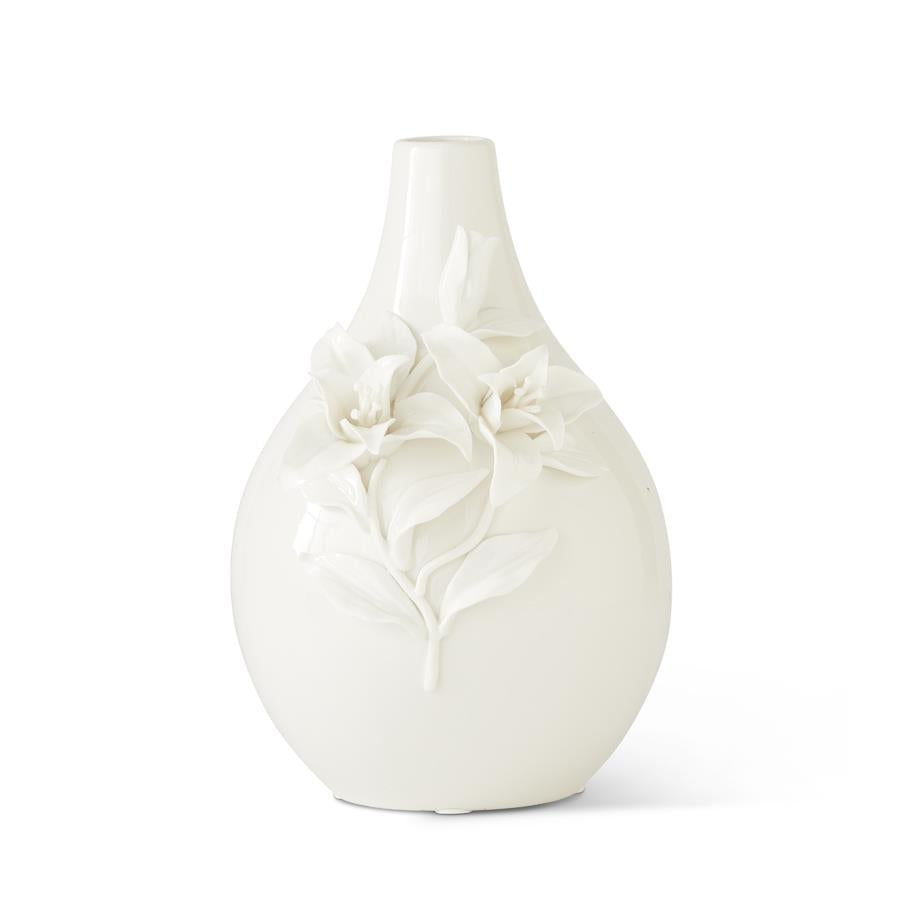 Lily Flower Bottle Neck Vase