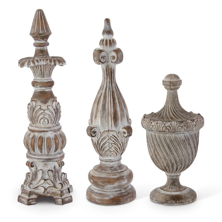 Carved Resin Finials – Adorned Grace