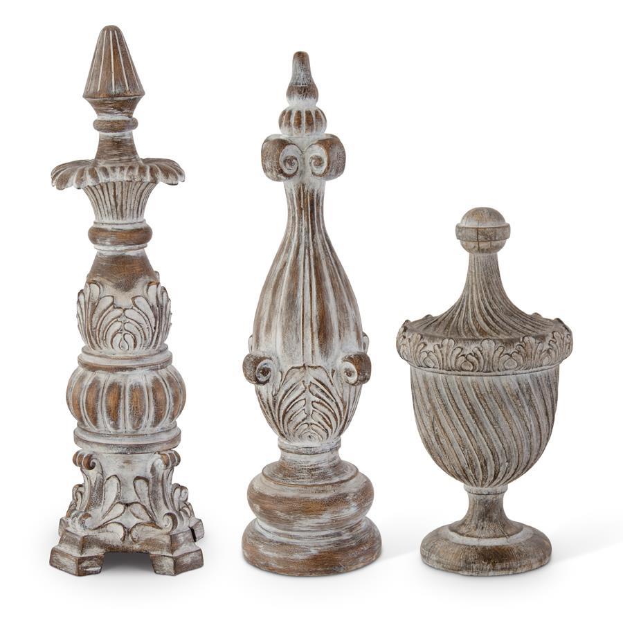 Carved Resin Finials